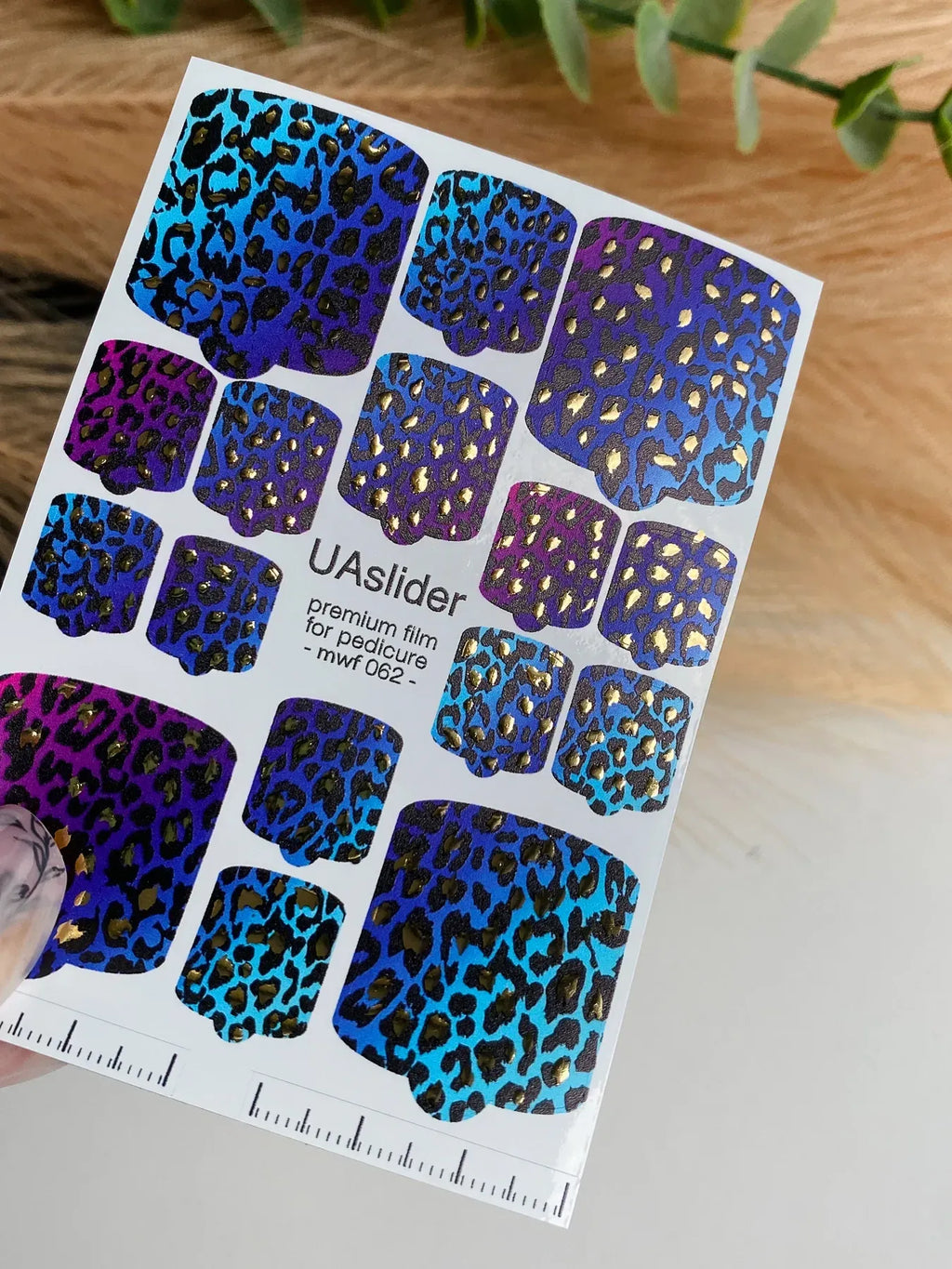 Pedicure nail wrap films mwf 062