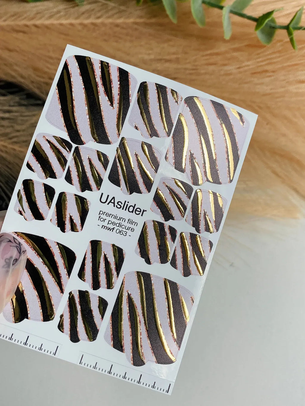 Pedicure nail wrap films mwf 063