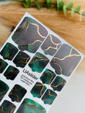 Pedicure nail wrap films mwf 064