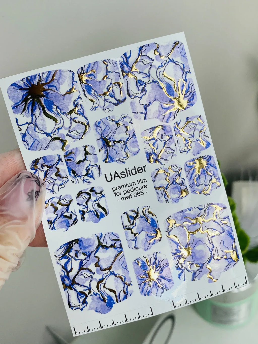 Pedicure nail wrap films mwf 065
