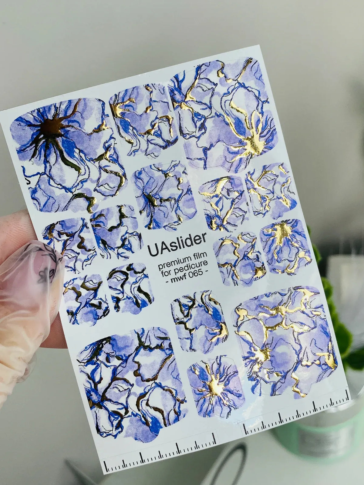 Pedicure nail wrap films mwf 065