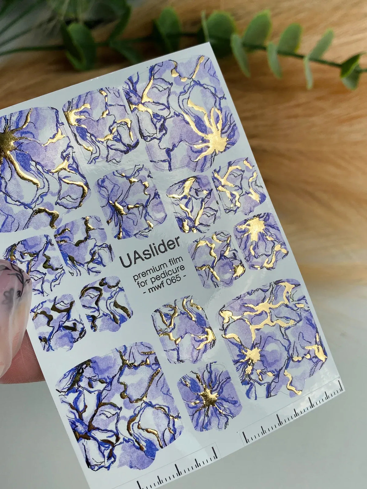 Pedicure nail wrap films mwf 065