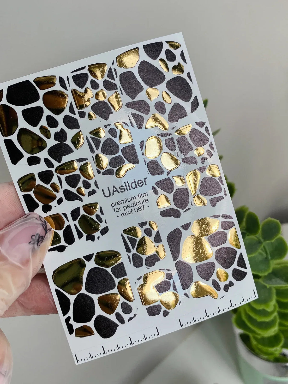 Pedicure nail wrap films mwf 067