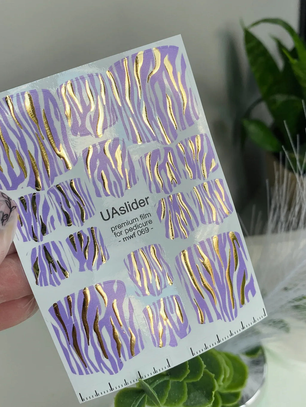 Pedicure nail wrap films mwf 069