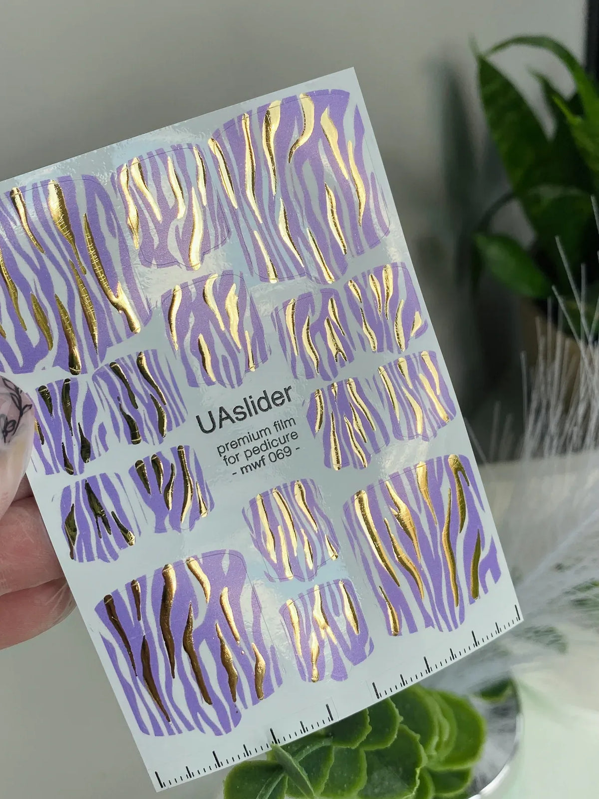 Pedicure nail wrap films mwf 069