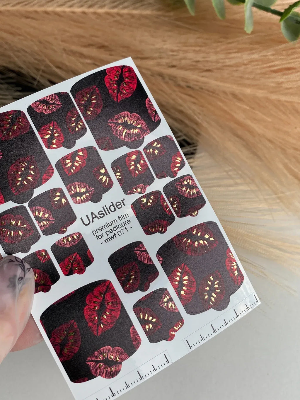 Pedicure nail wrap films mwf 071