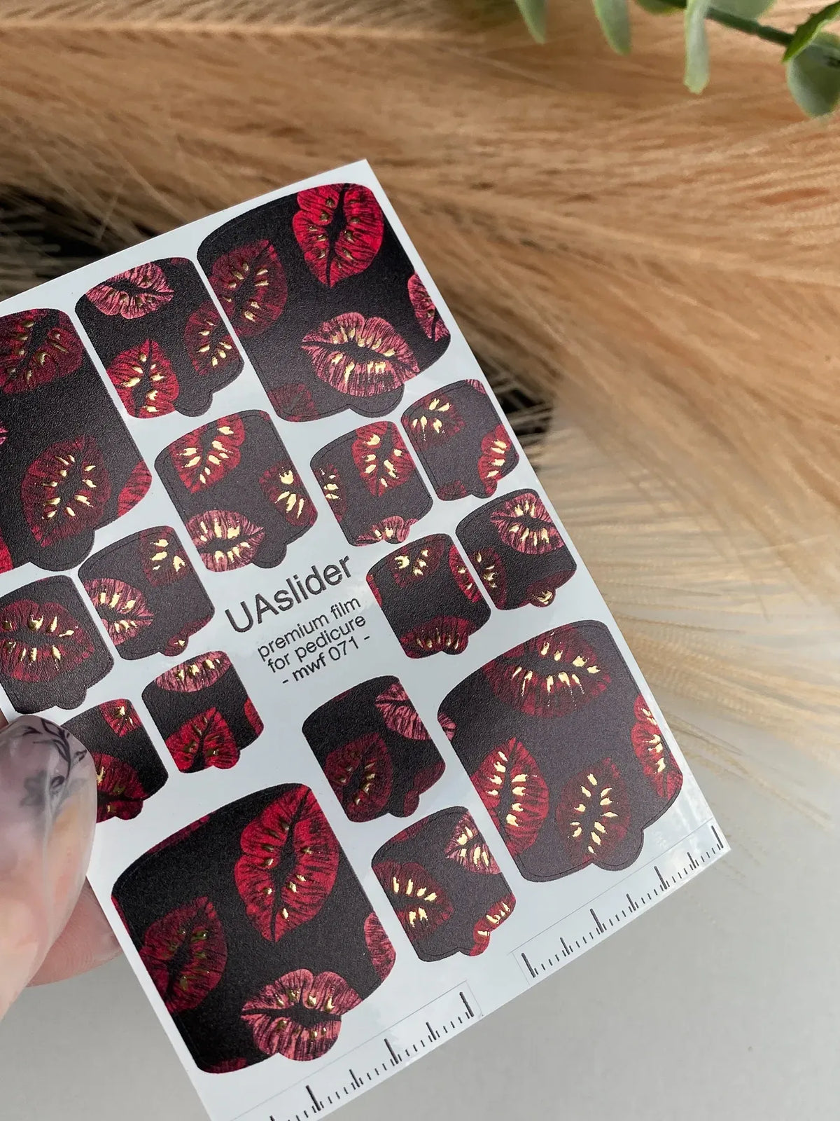 Pedicure nail wrap films mwf 071