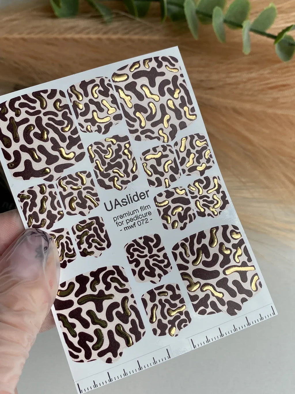 Pedicure nail wrap films mwf 072