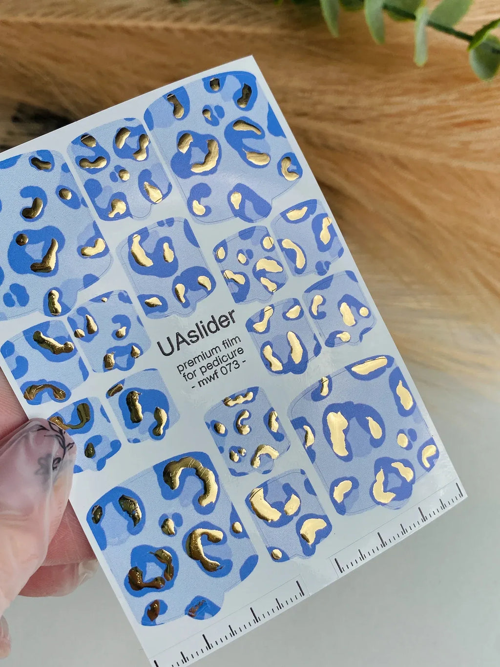 Pedicure nail wrap films mwf 073