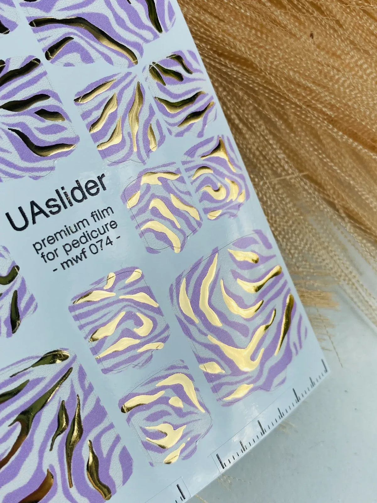 Pedicure nail wrap films mwf 074
