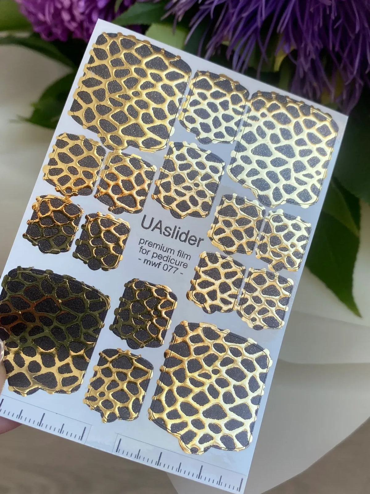 Pedicure nail wrap films mwf 077