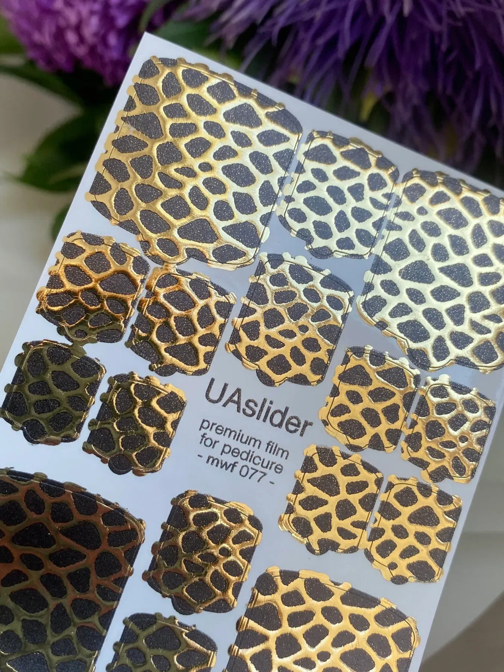 Pedicure nail wrap films mwf 077
