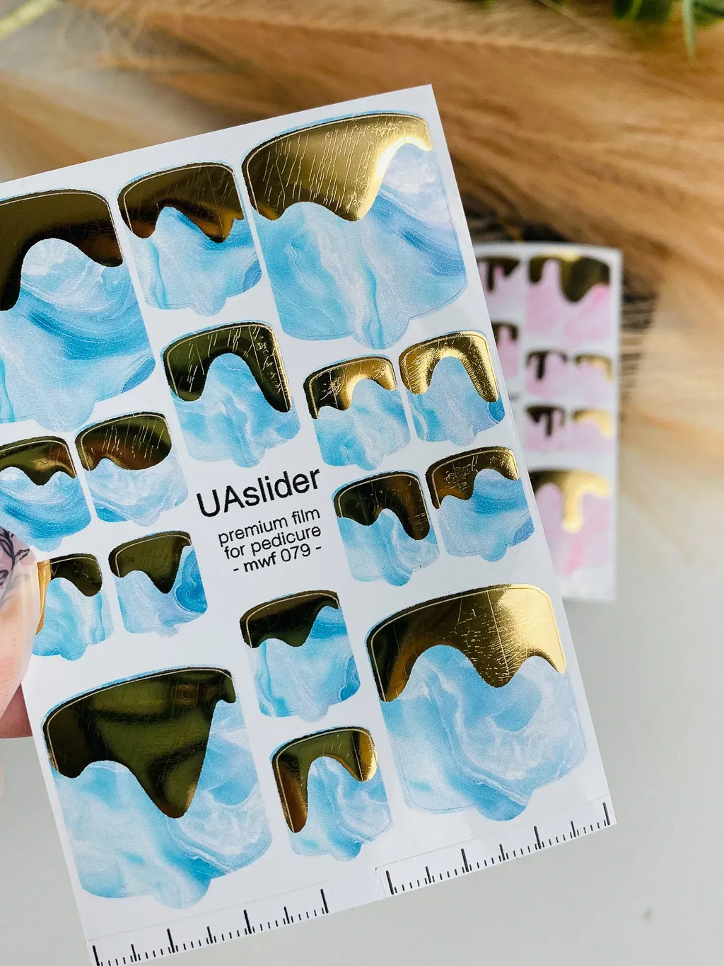 Pedicure nail wrap films mwf 079