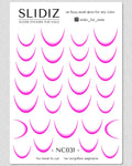 Nail slider decals with no excess film NC031