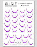 Nail slider decals with no excess film NC036