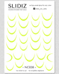 Nail slider decals with no excess film NC038