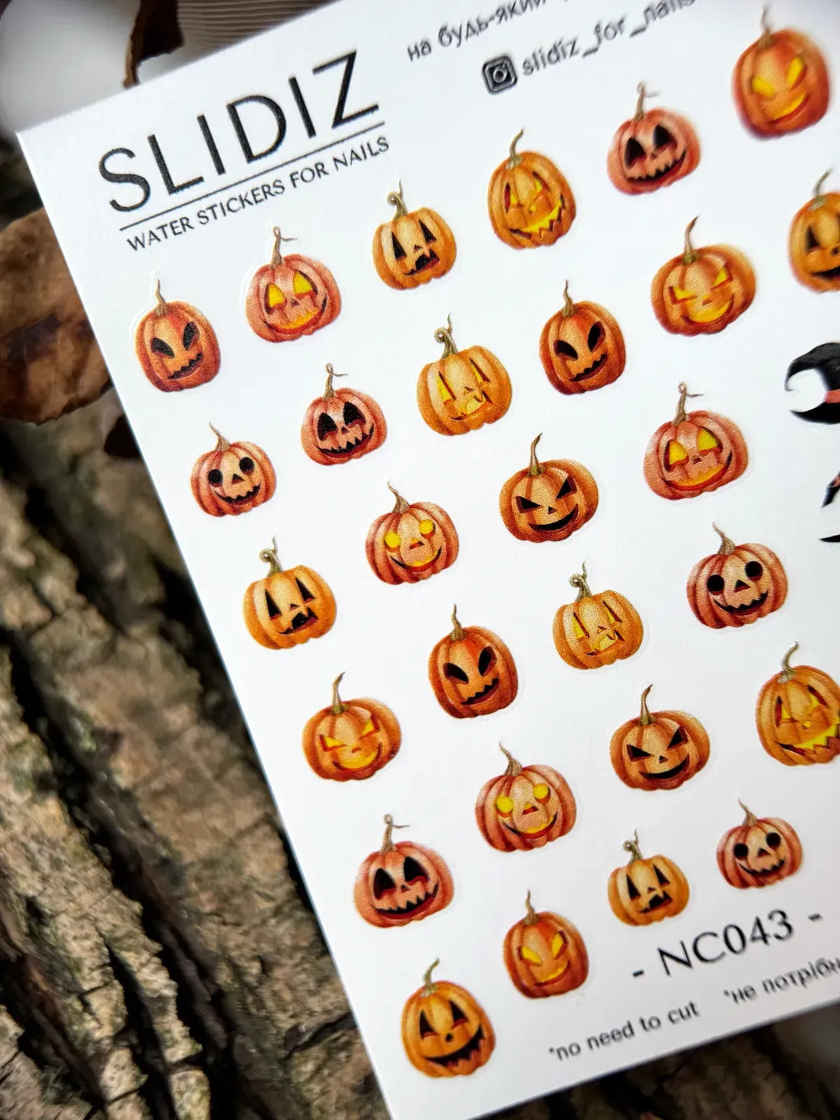 Nail slider decals on any background NC043