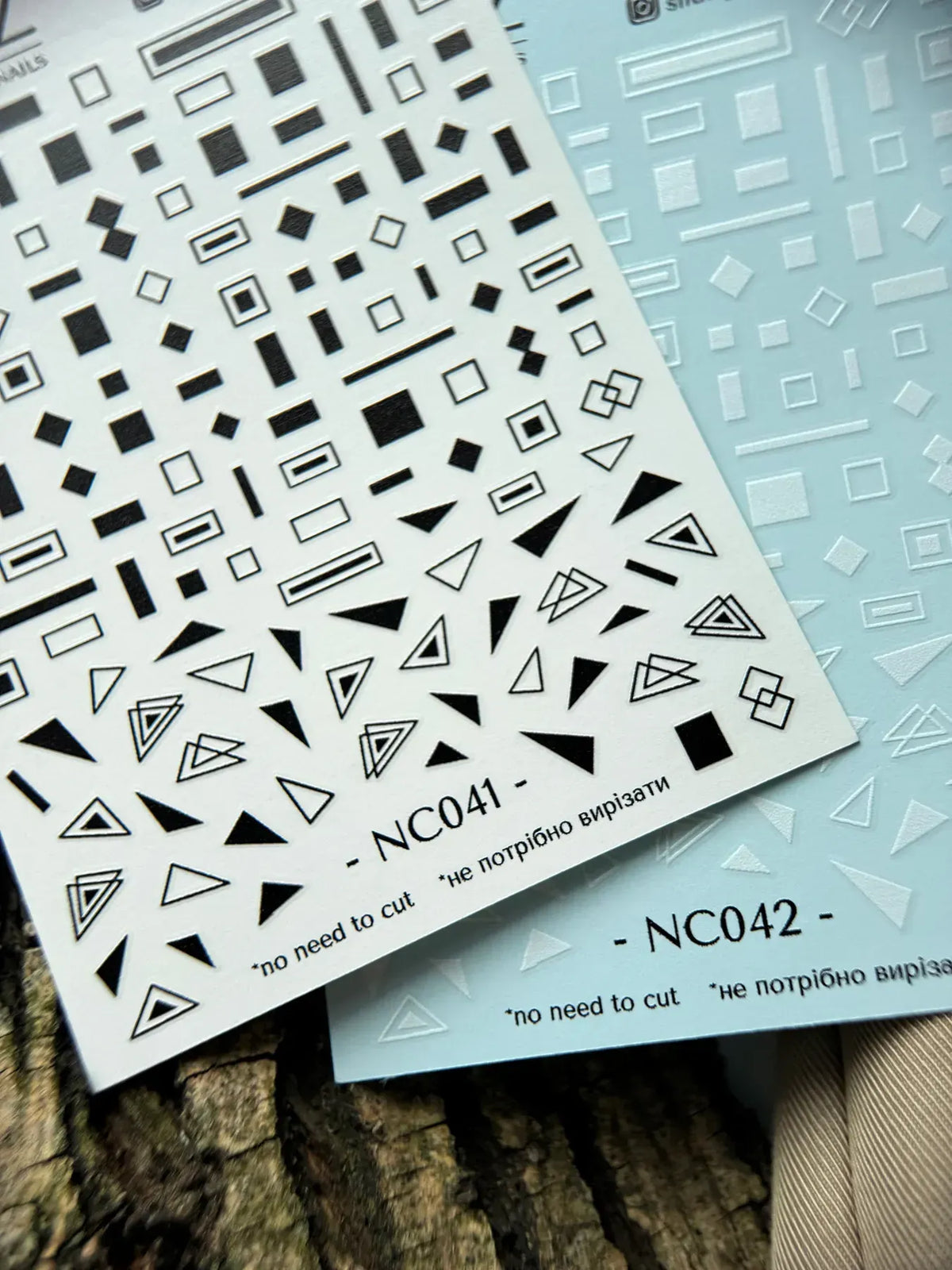 Nail slider decals on any background NC041