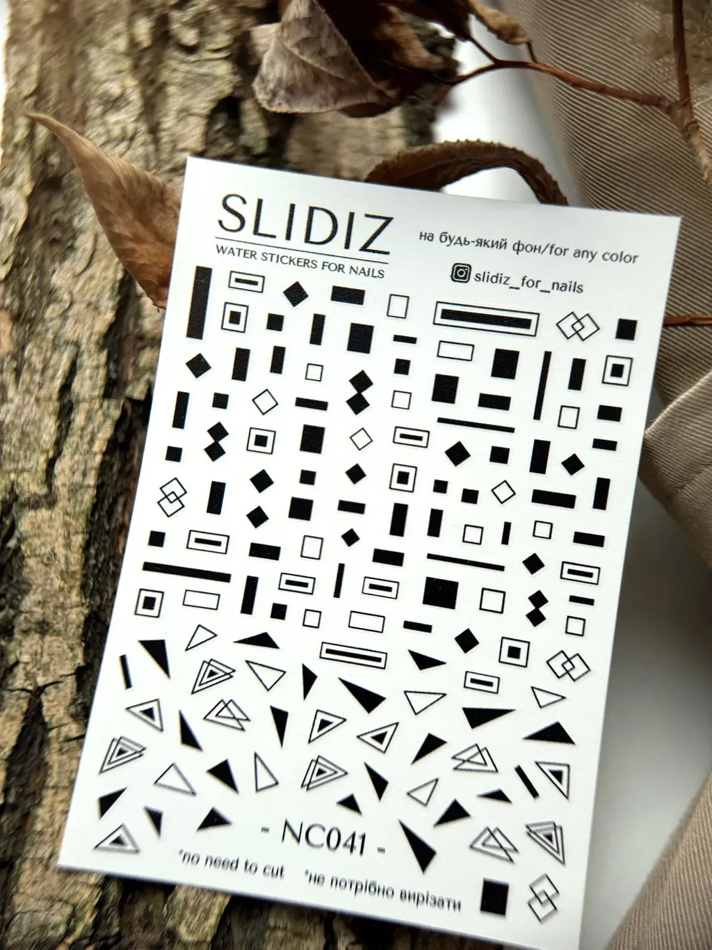 Nail slider decals on any background NC041