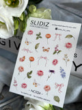 Nail slider decals with no excess film NC024