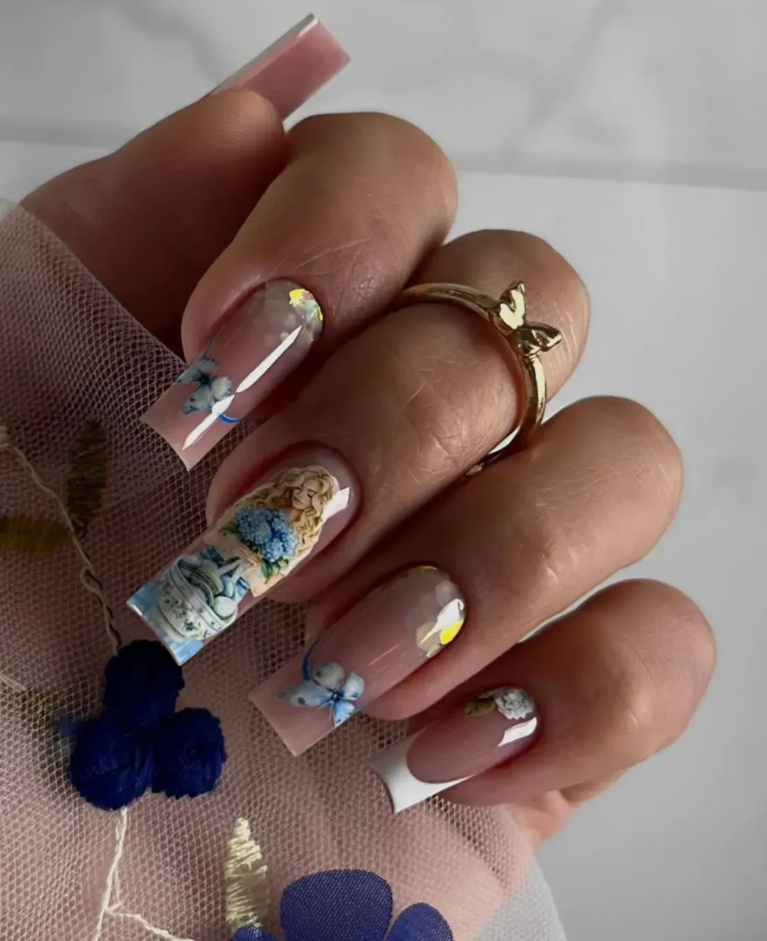 Nail slider decals with no excess film NC001