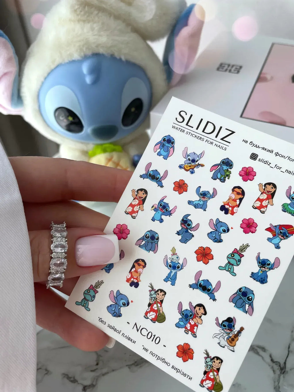 Nail slider decals with no excess film NC010