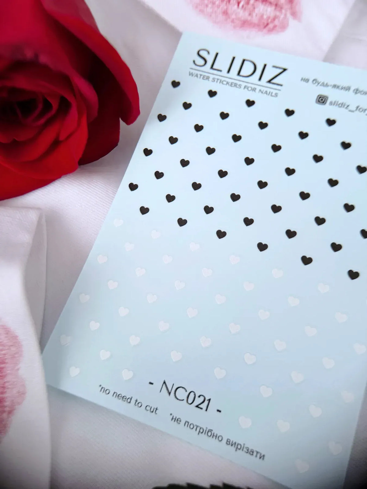 Nail slider decals with no excess film NC021
