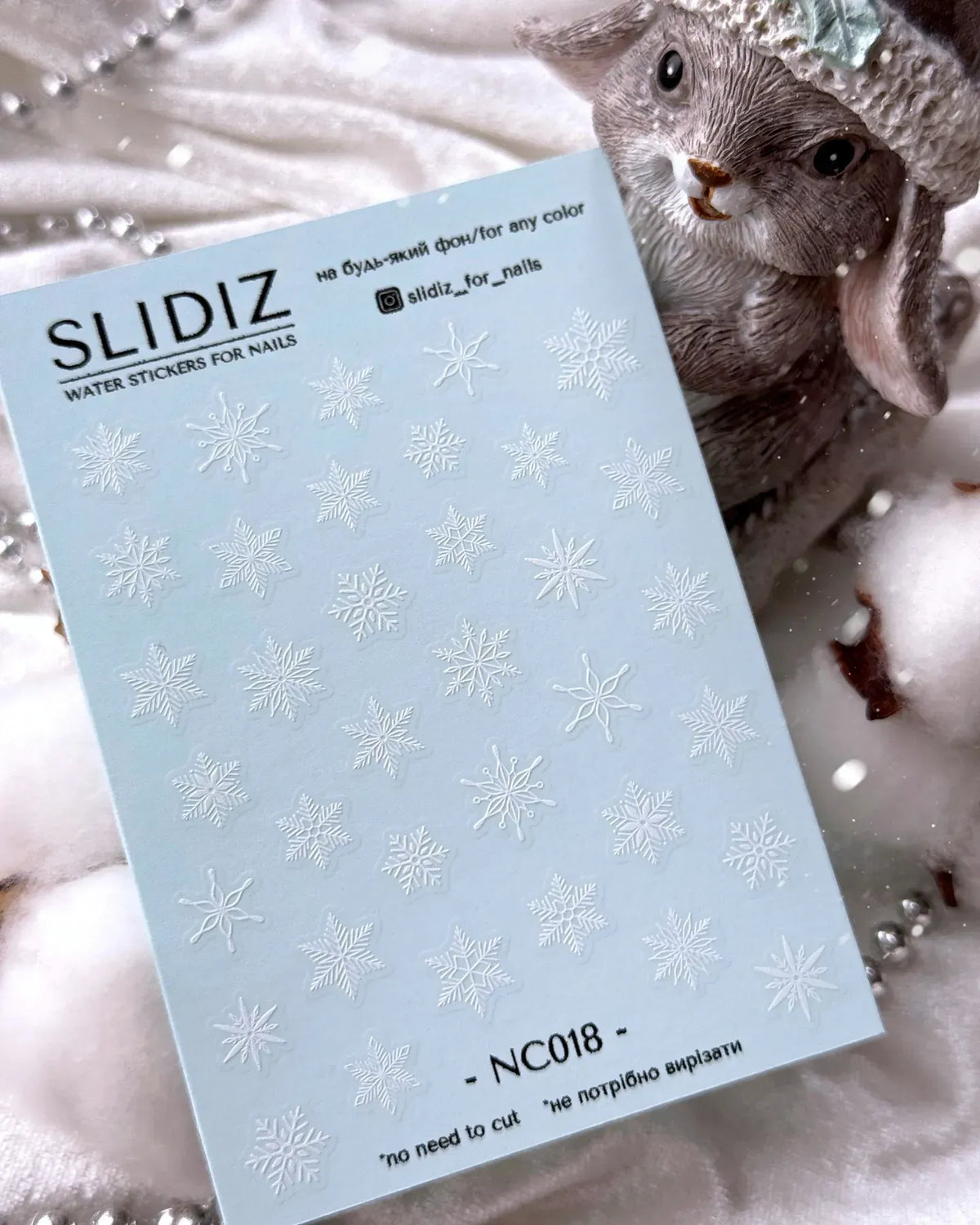 Nail slider decals with no excess film NC018