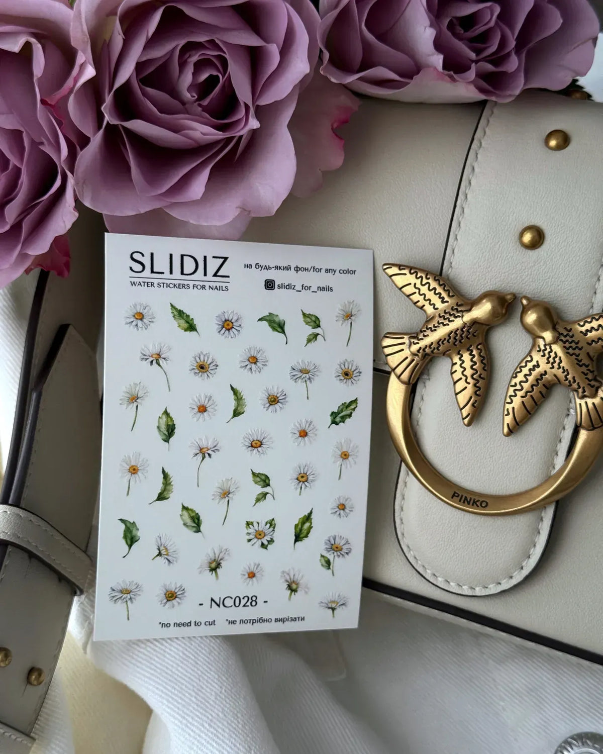 Nail slider decals with no excess film NC028
