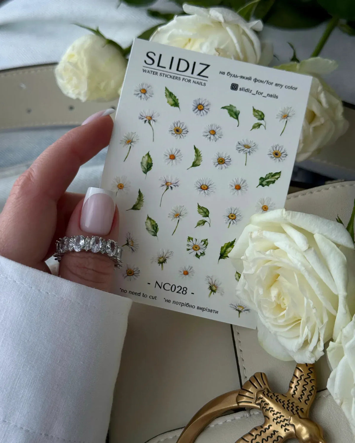 Nail slider decals with no excess film NC028