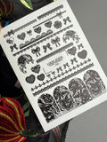 Nail slider decals on any background 769