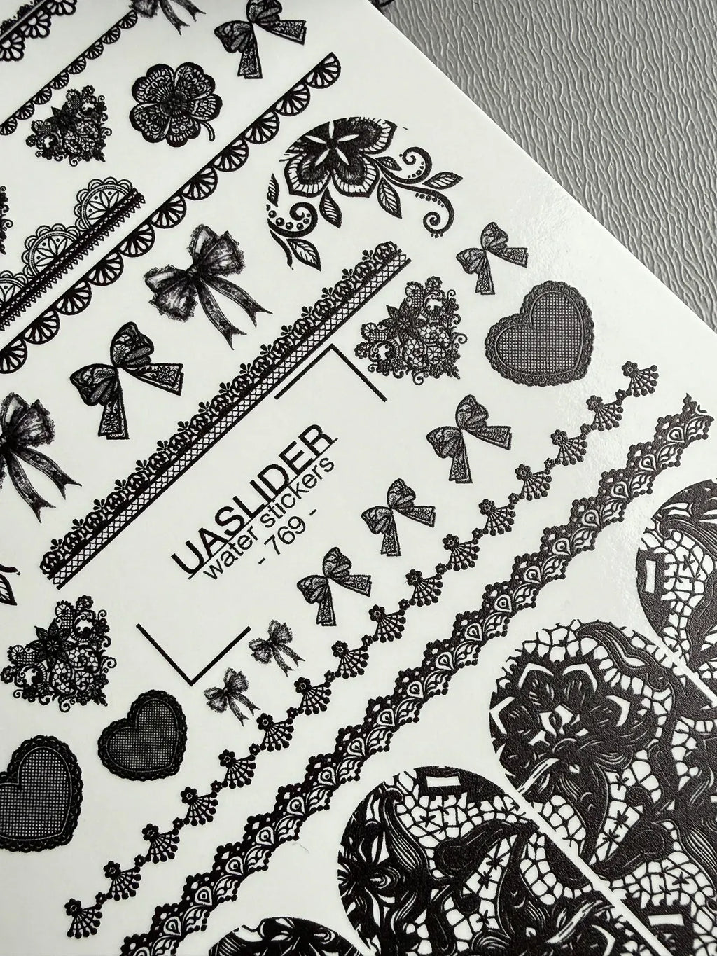 Nail slider decals on any background 769