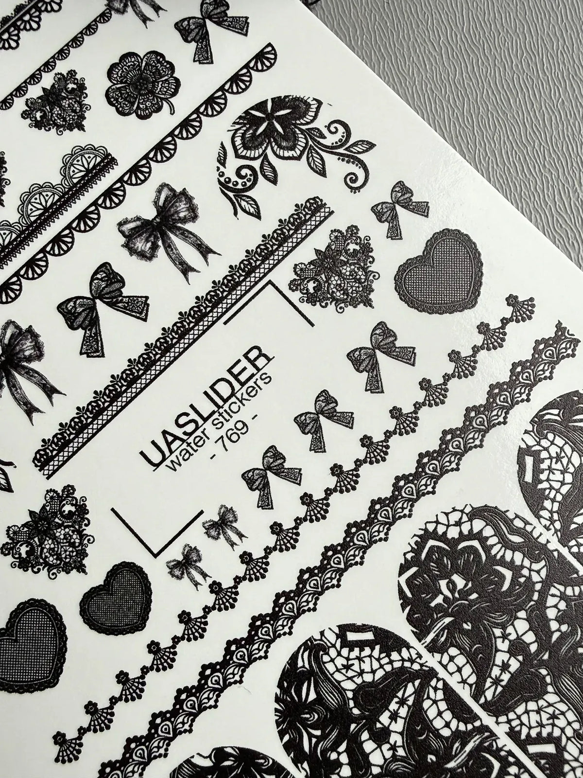 Nail slider decals on any background 769