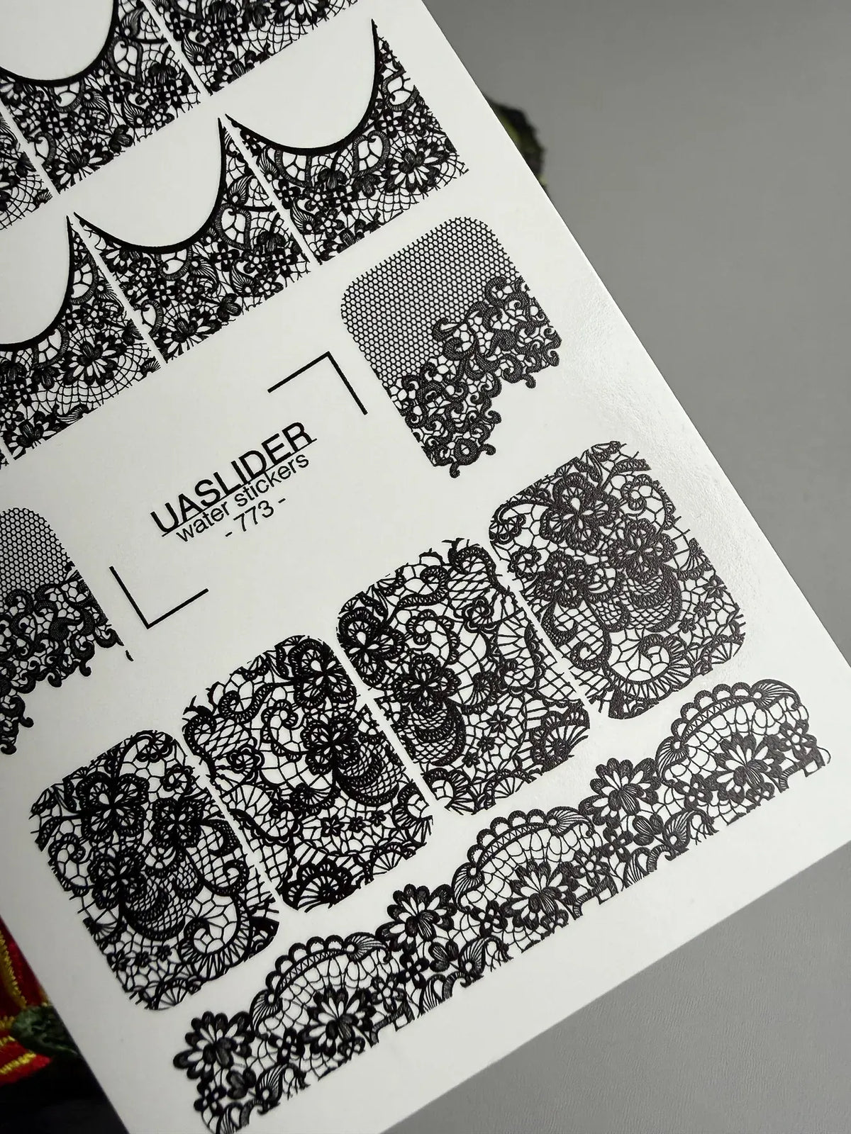 Nail slider decals on any background 773