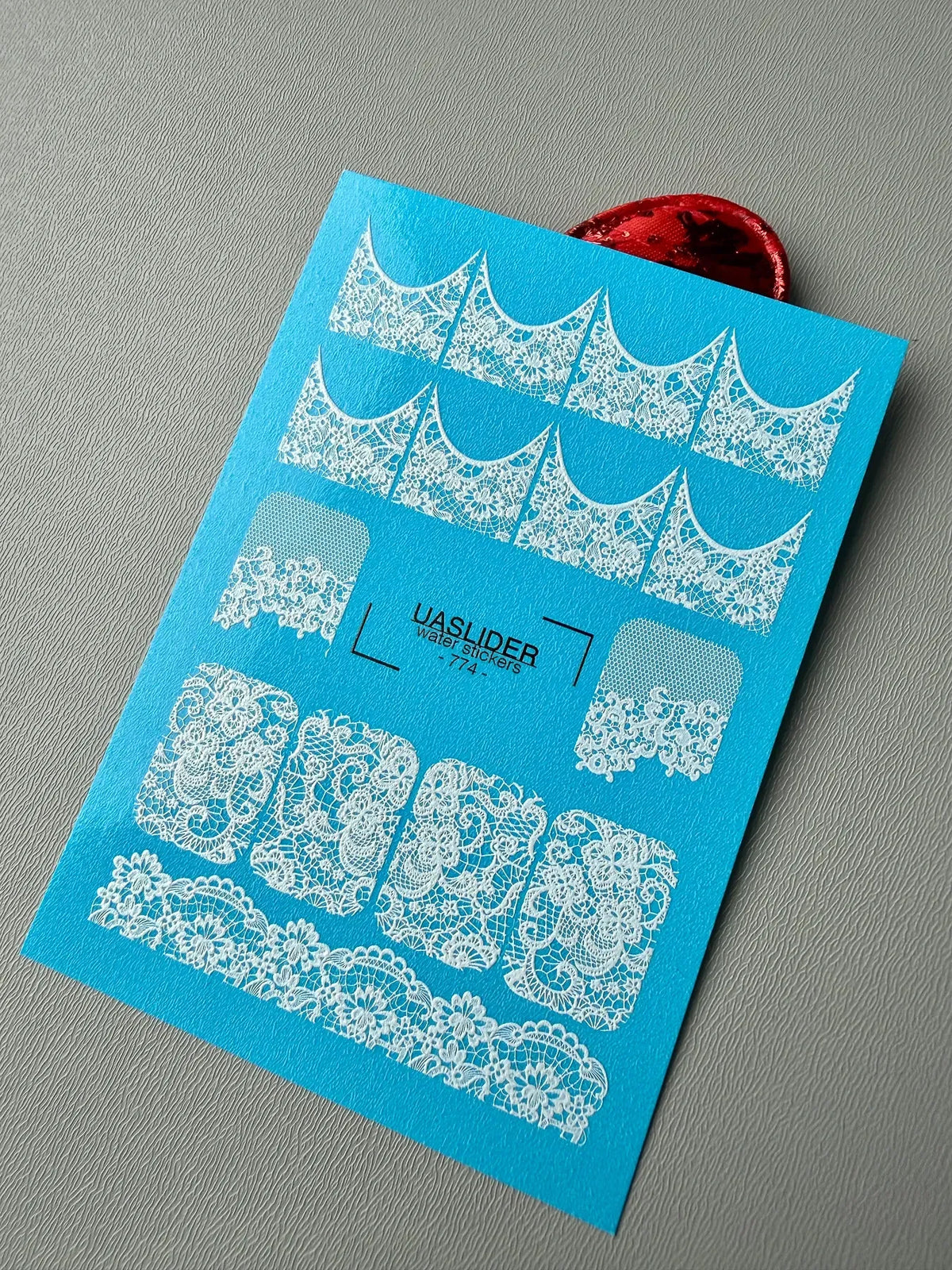 Nail slider decals on any background 774