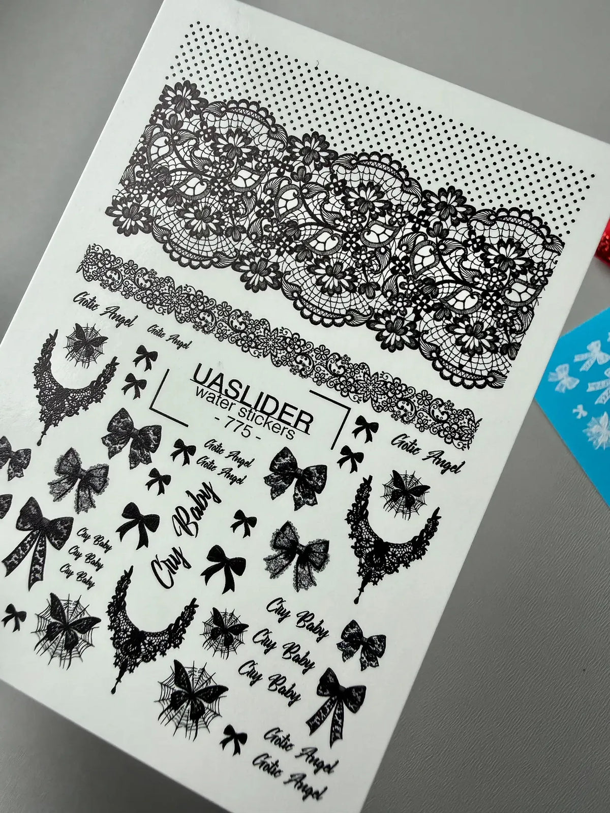 Nail slider decals on any background 775