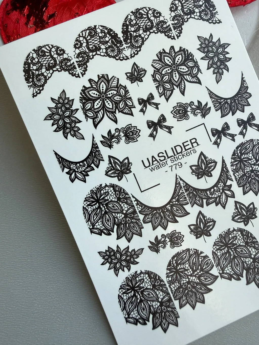 Nail slider decals on any background 779