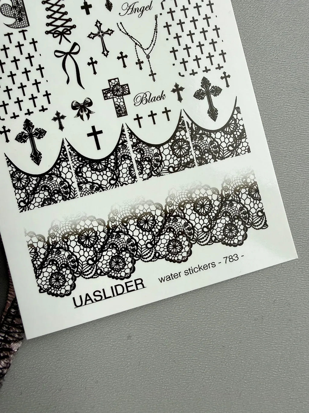 Nail slider decals on any background 783