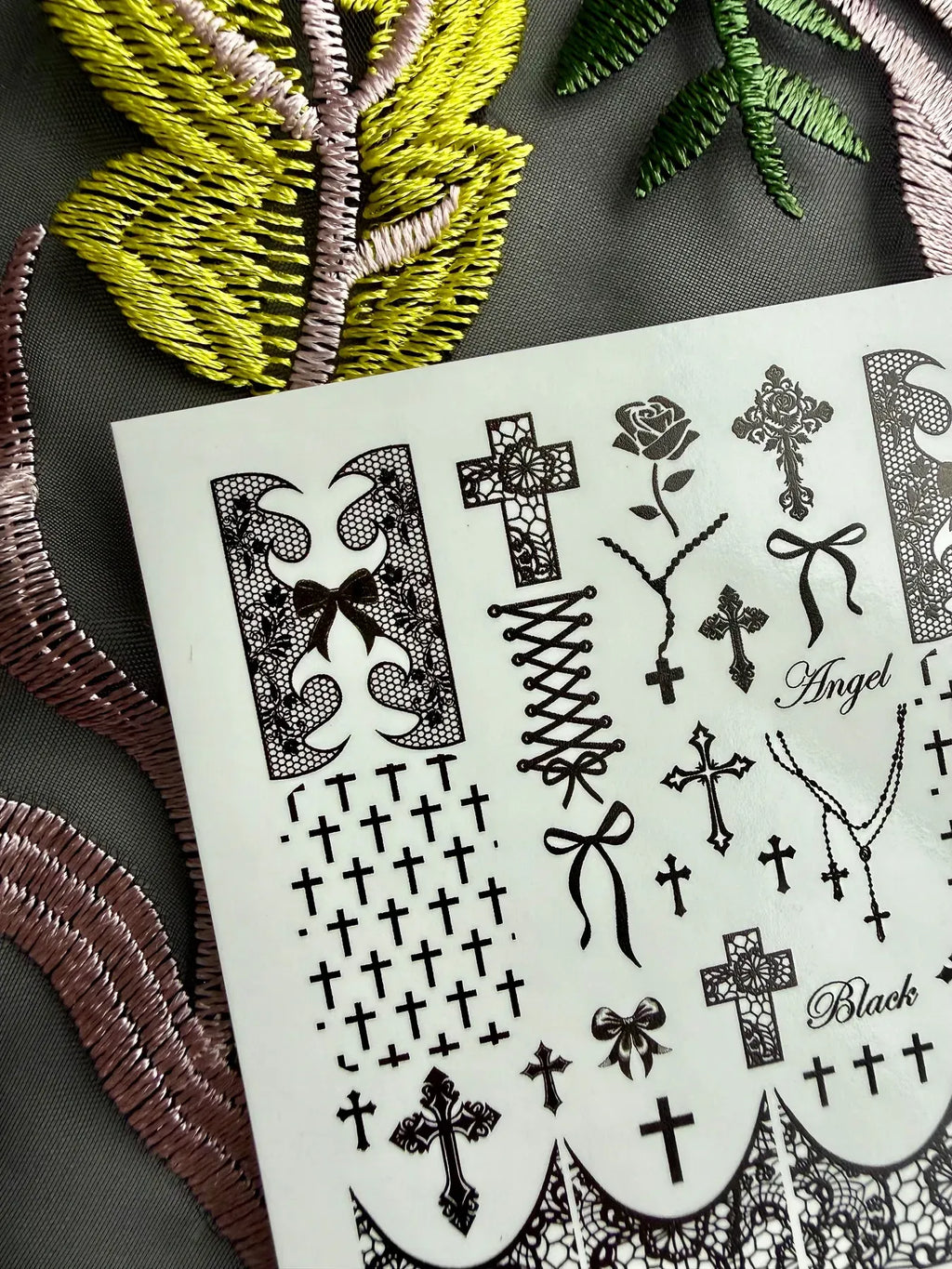 Nail slider decals on any background 783