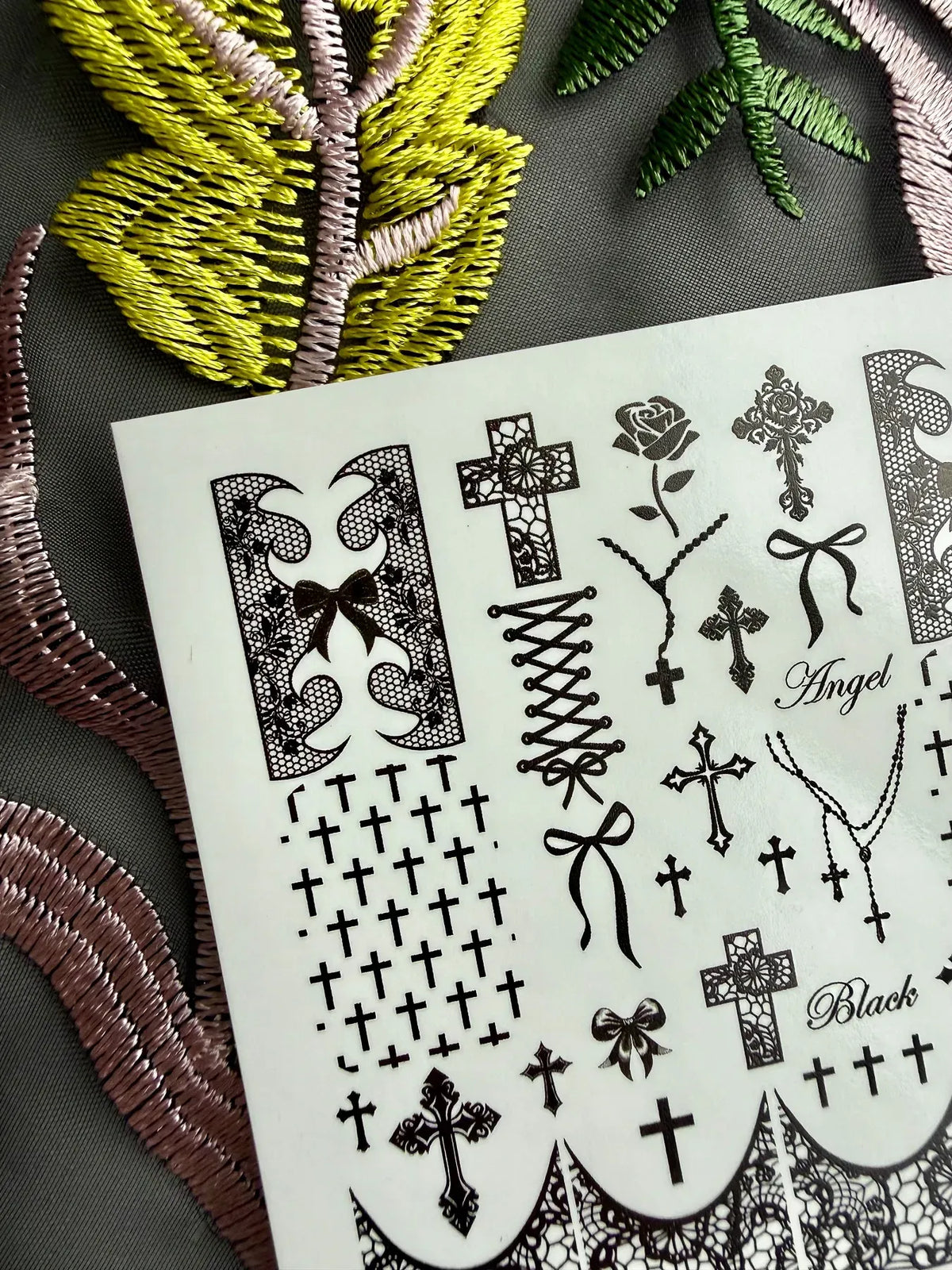 Nail slider decals on any background 783