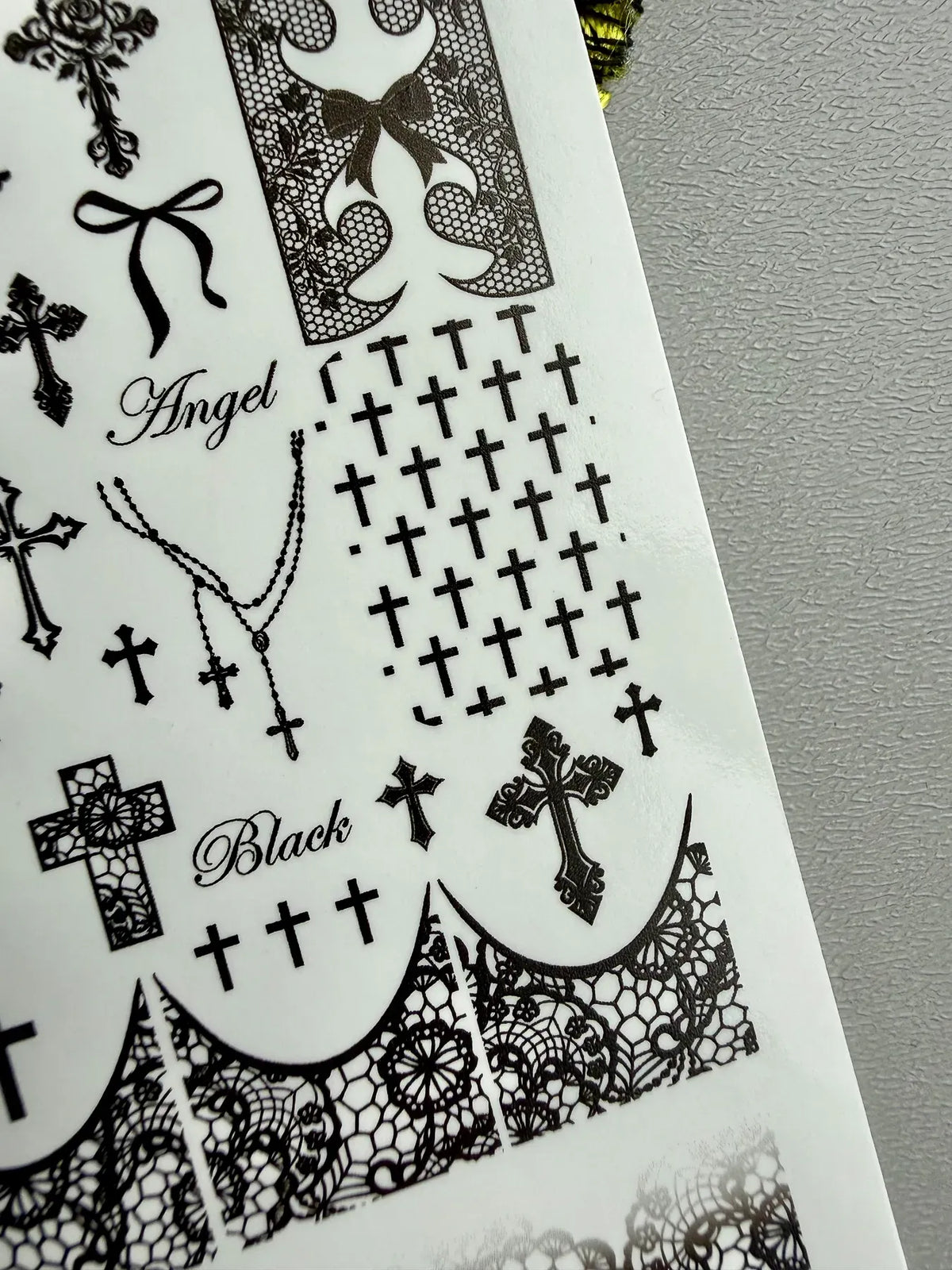 Nail slider decals on any background 783