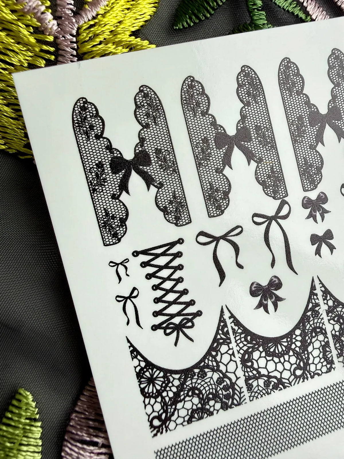 Nail slider decals on any background 785