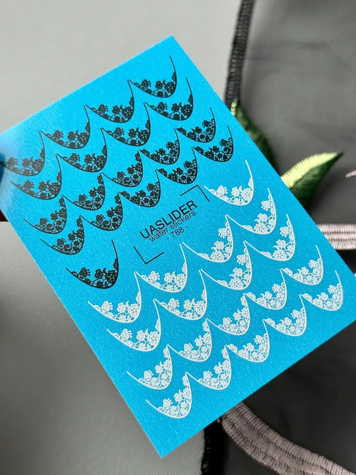 Nail slider decals on any background 788