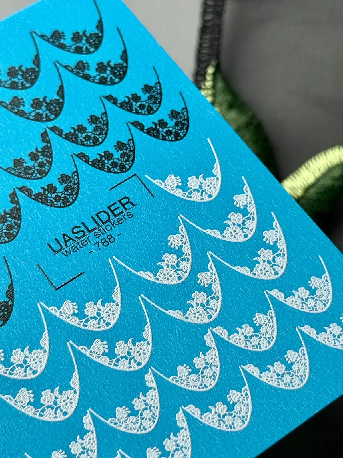Nail slider decals on any background 788
