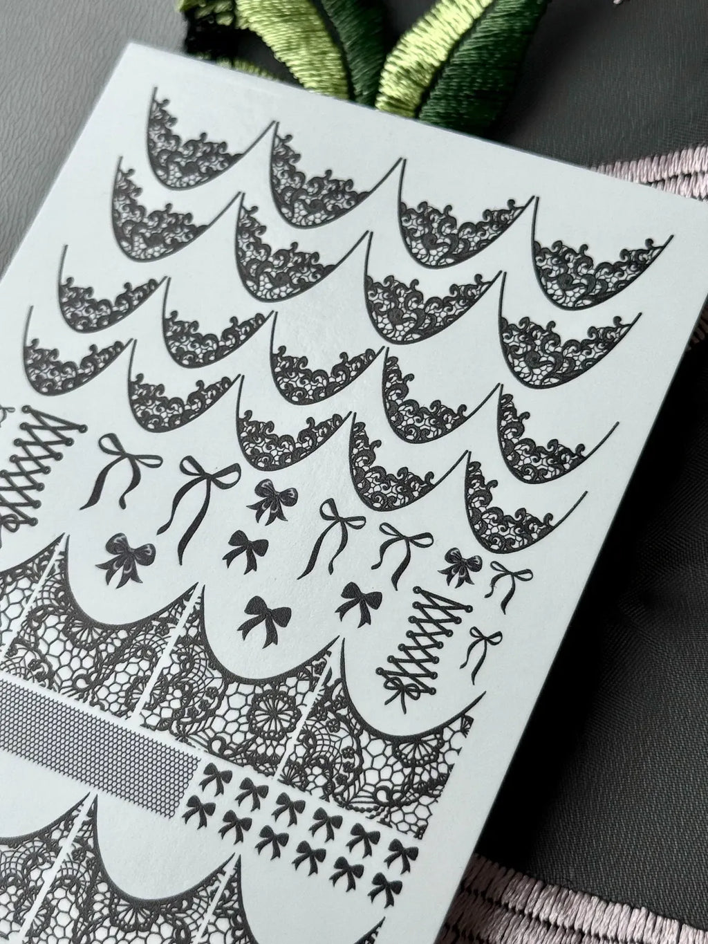 Nail slider decals on any background 789
