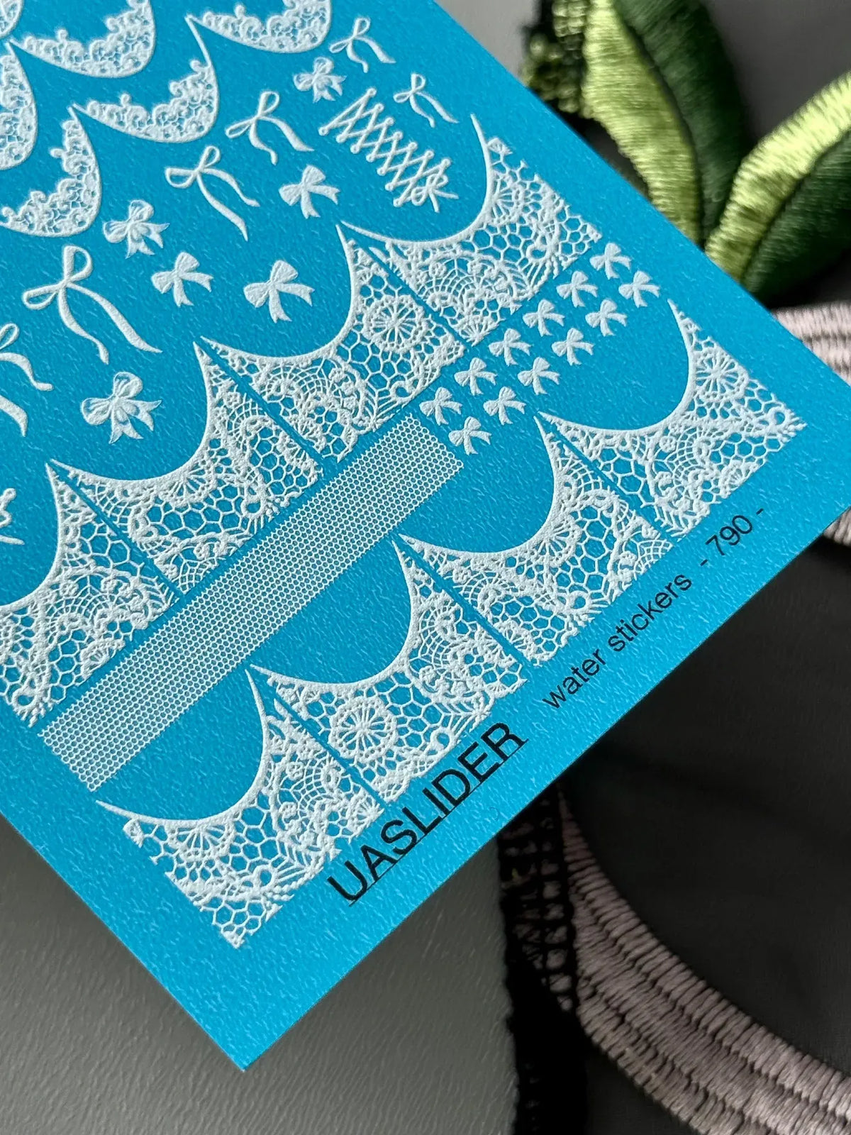 Nail slider decals on any background 790