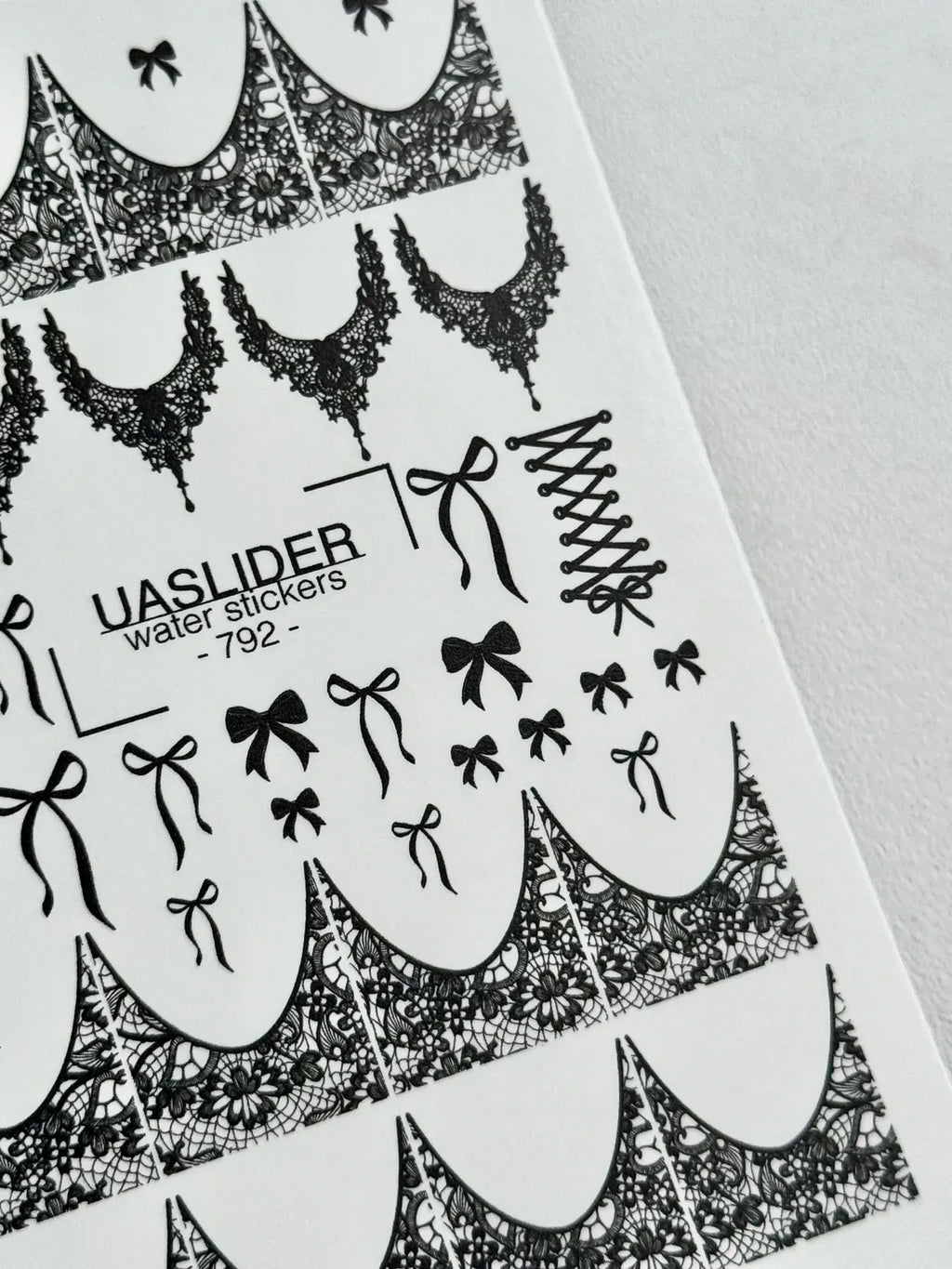 Nail slider decals on any background 792
