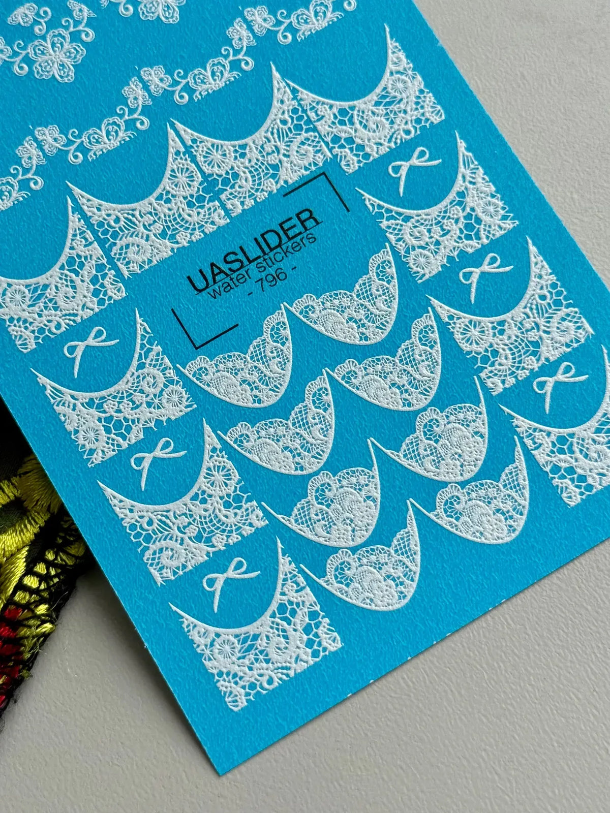 Nail slider decals on any background 796