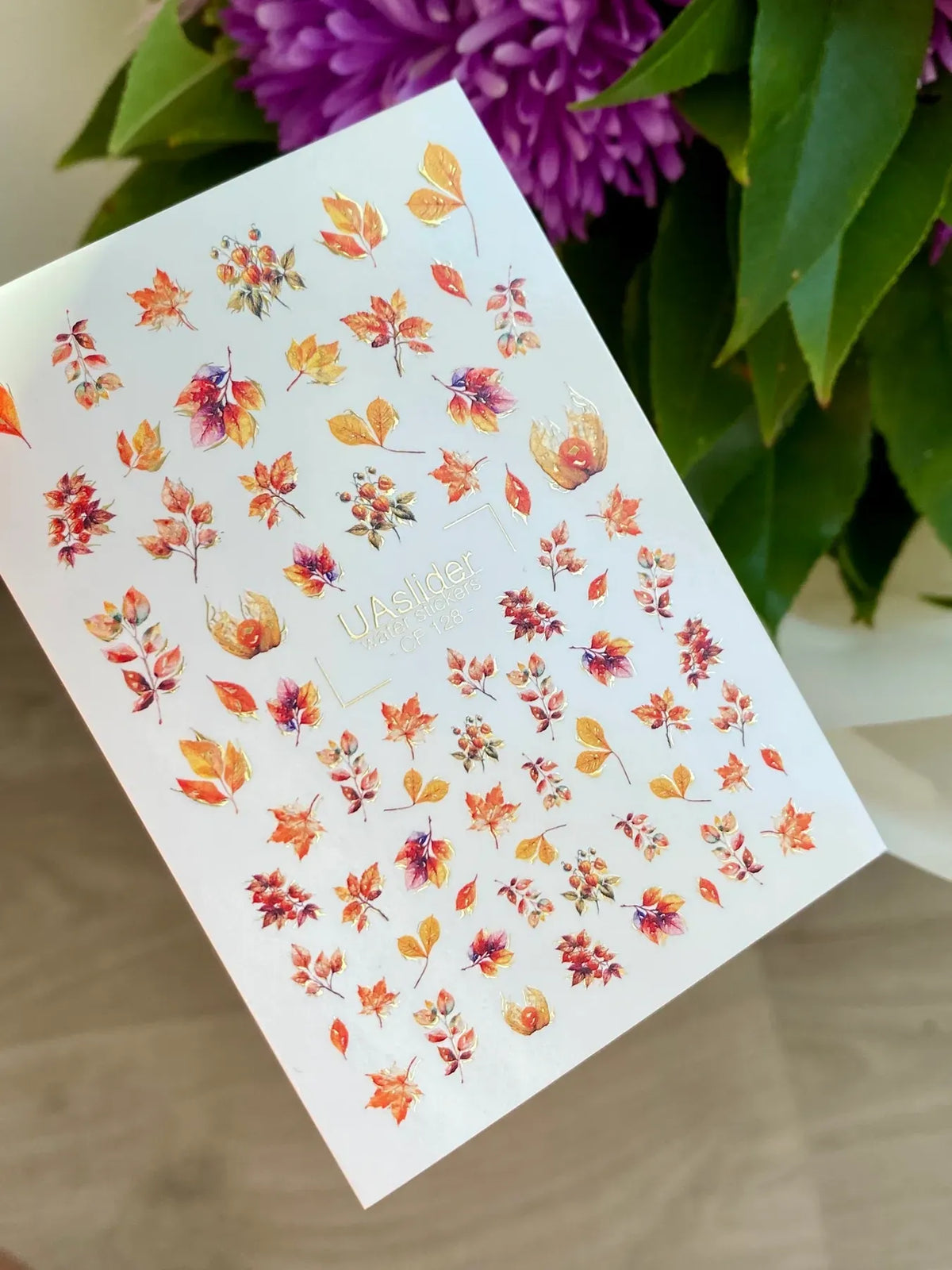 Foil Nail slider decals on any background CF_128