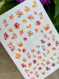 Foil Nail slider decals on any background CF_128
